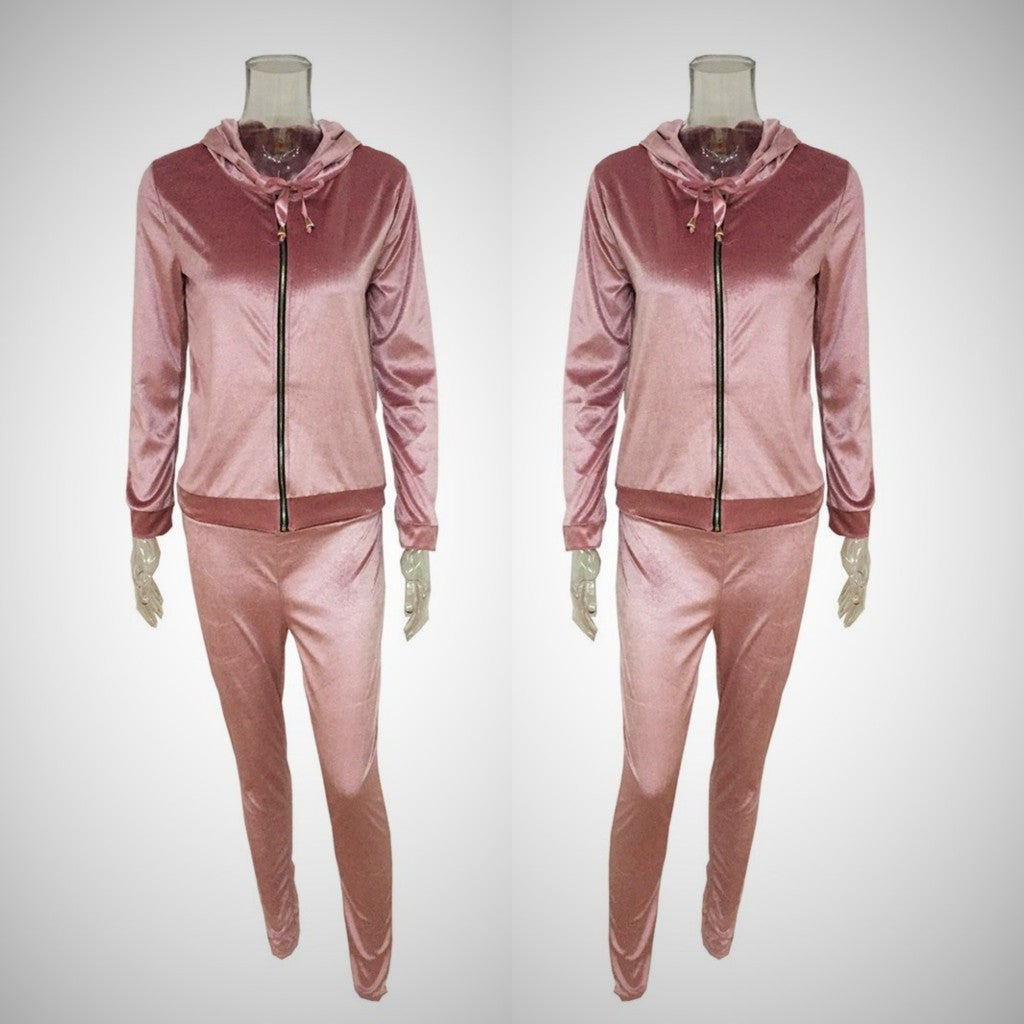 Compleu roz, hanorac si pantalon, Danna C25