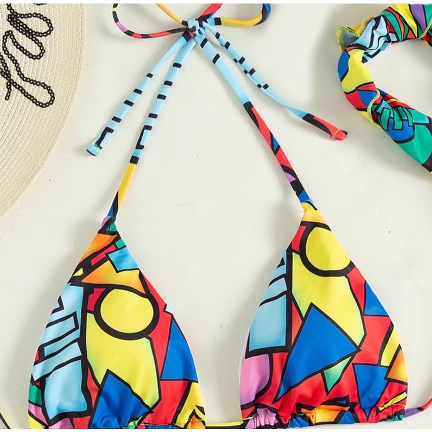 Costum de baie 2 piese, multicolor, Doria C35