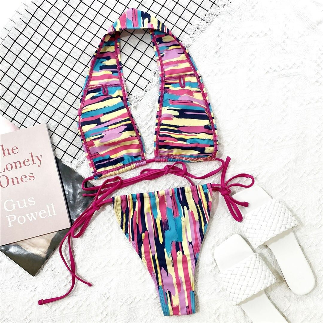 Costum de baie 2 piese, multicolor, Mirielle C40