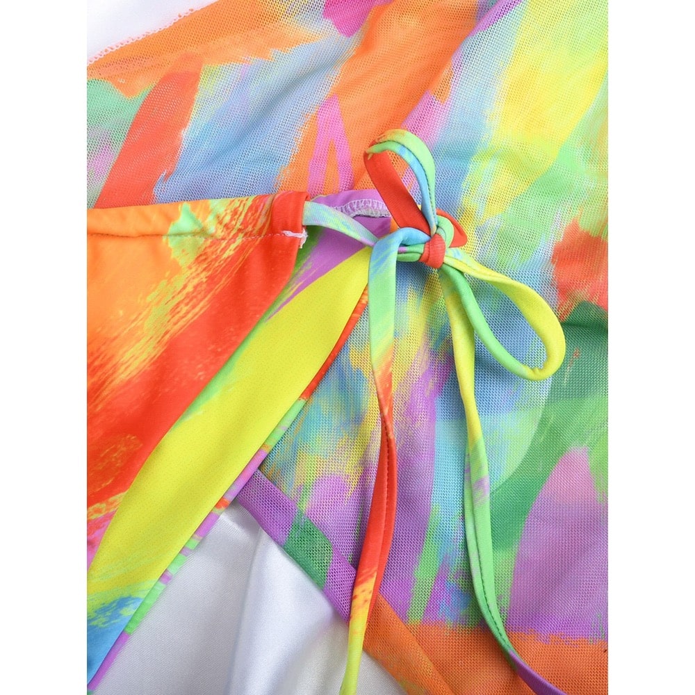 Costum de baie 3 piese, multicolor, Cleopatra C46