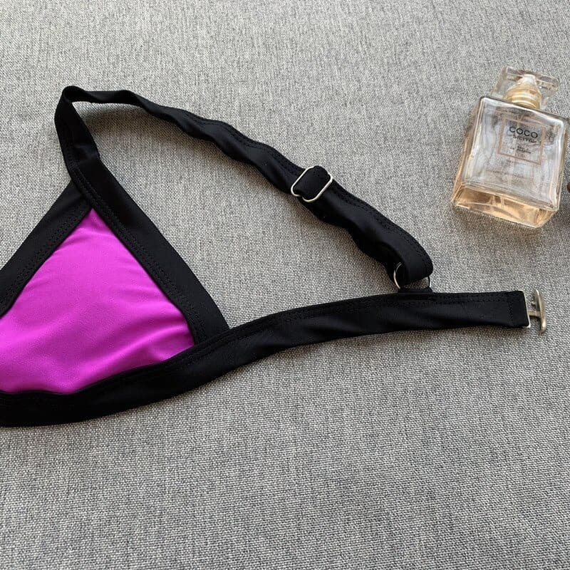 Costum de baie 2 piese, mov, Genia C44