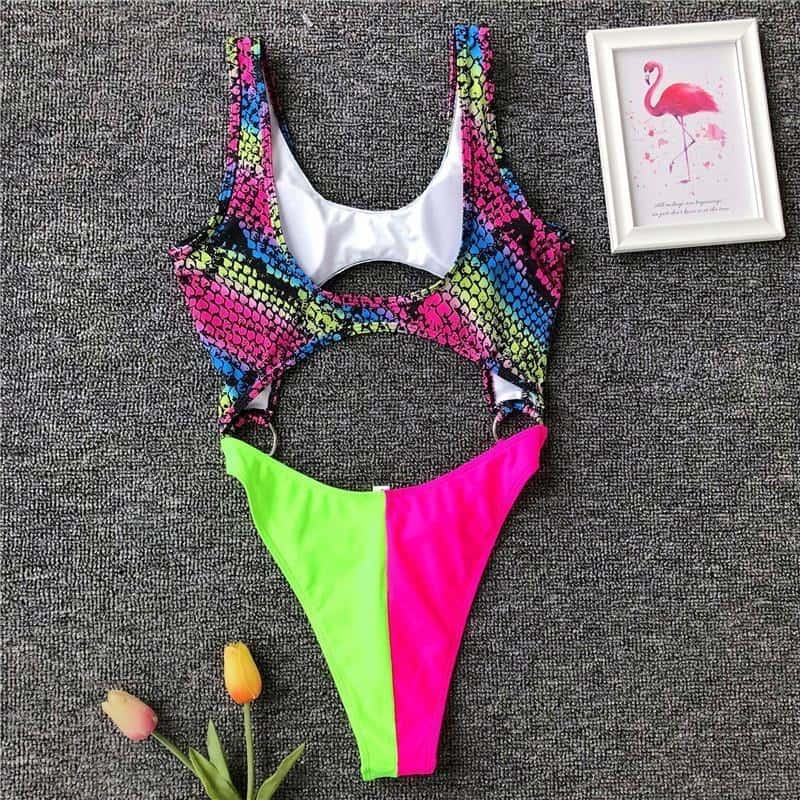 Costum de baie intreg, multicolor, Kerrin C34