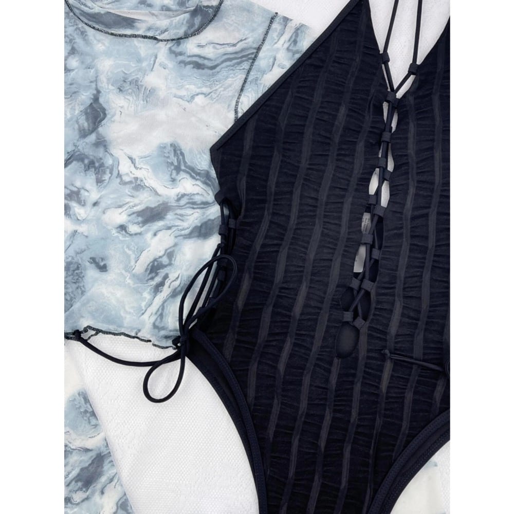 Costum de baie intreg, negru, Faidra C51