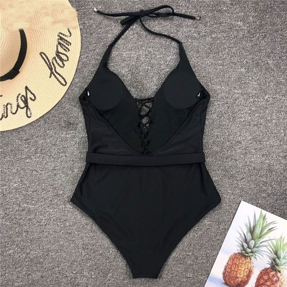 Costum de baie intreg, negru, Marlena C34