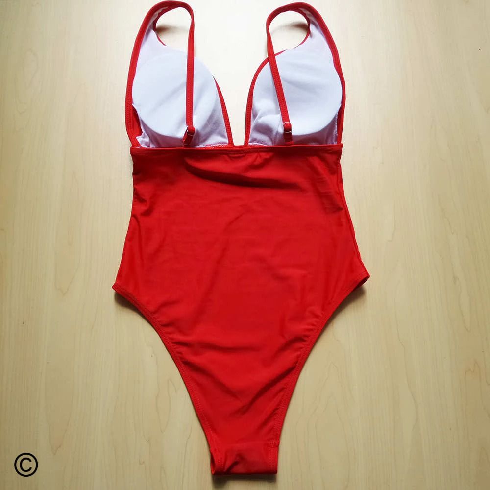 Costum de baie intreg, rosu, Nadine C36