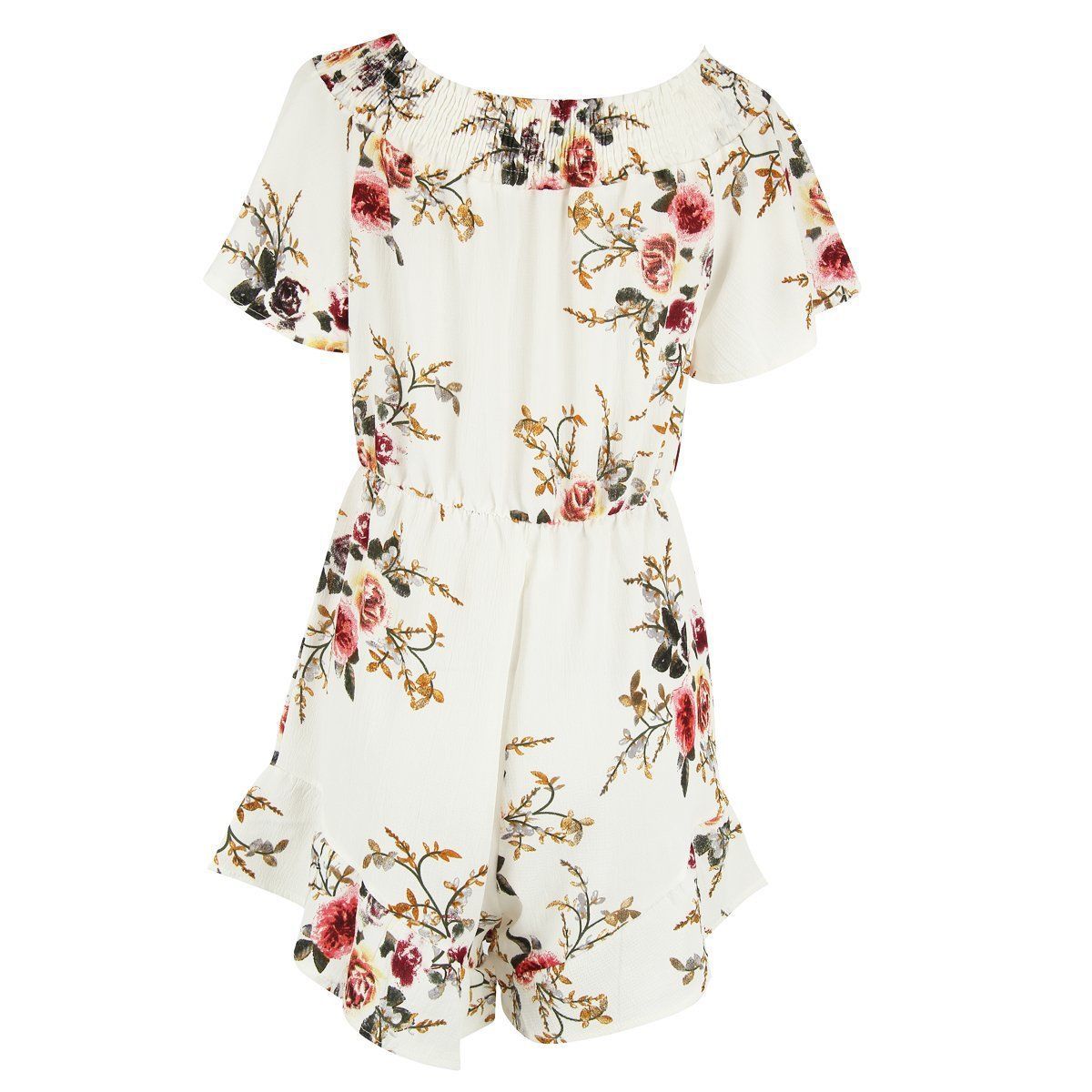 Salopeta alba, imprimeu floral, Benita C4