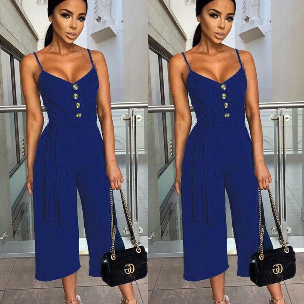 Salopeta bleumarin, cu nasturi decorativi, Isobel C24