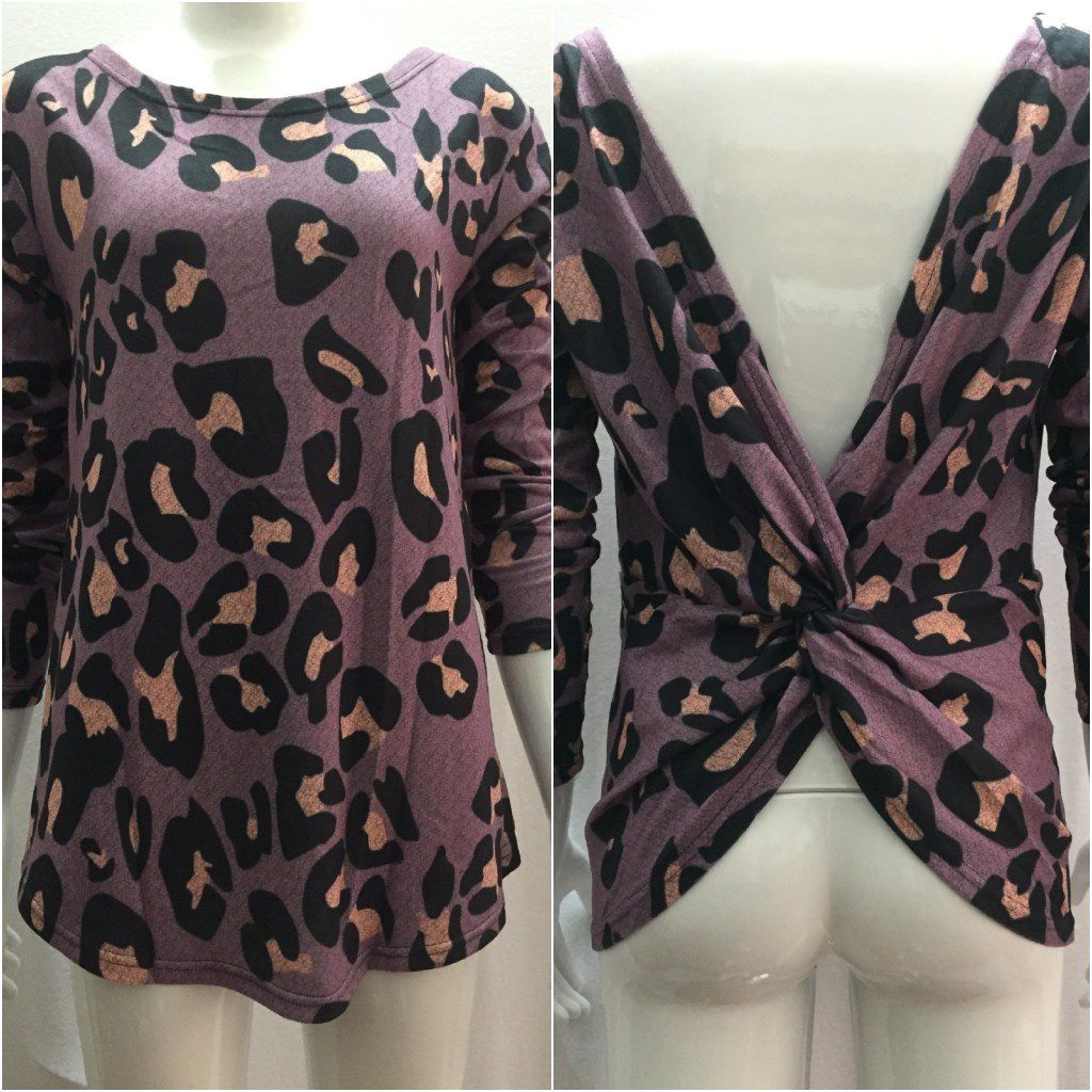 Bluza mov, animal print, Constanze C17