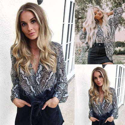 Bluza gri, animal print, Janin C11