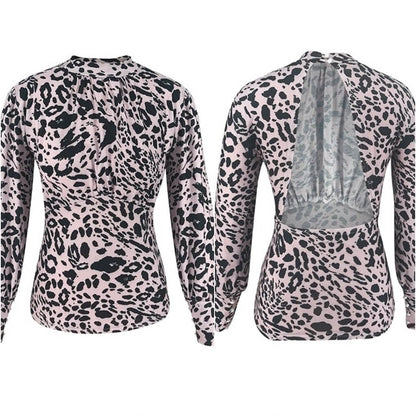 Bluza alba, animal print, Janneke C11