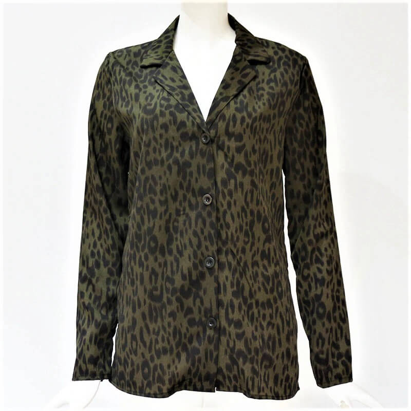 Bluza verde, animal print, Jerica C11
