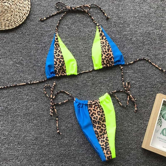 Costum de baie 2 piese, albastru, Lena C35 OUT