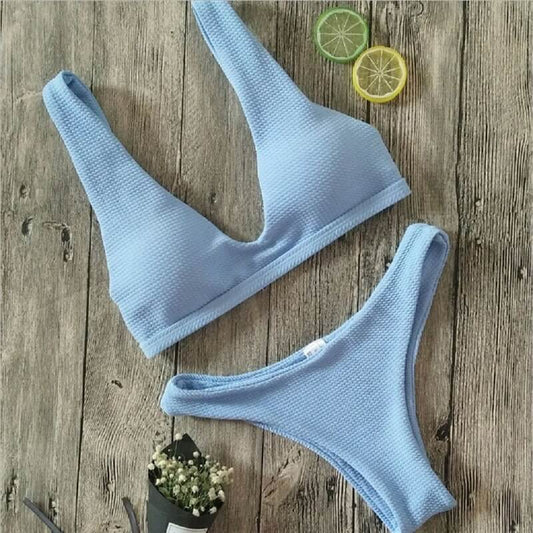 Costum de baie 2 piese, bleu, Joyce