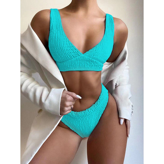 Costum de baie 2 piese, bleu, Margarita C55