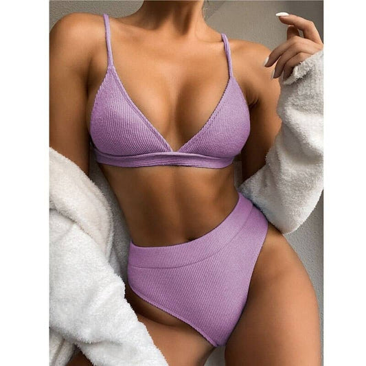 Costum de baie 2 piese, mov, Katherina C46