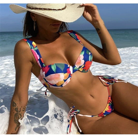 Costum de baie 2 piese, multicolor, Dithe C32
