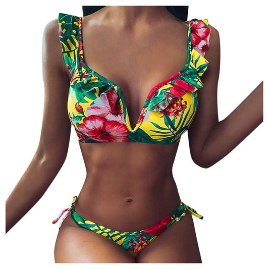 Costum de baie 2 piese, multicolor, Korna C38
