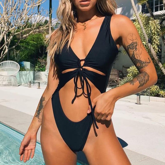 Costum de baie intreg, negru, Kajana C39