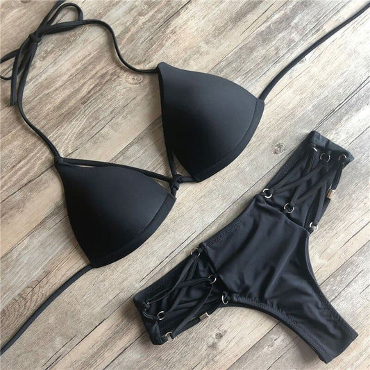 Costum de baie 2 piese, negru, Katie C36