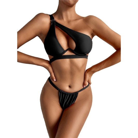 Costum de baie 2 piese, negru, Ludovica C50