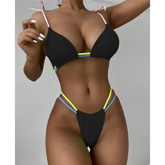 Costum de baie 2 piese, negru, Mortina C35