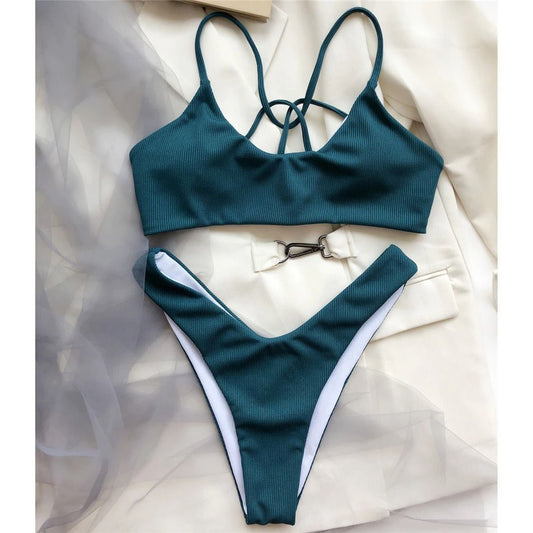 Costum de baie 2 piese, negru, Naimi C37