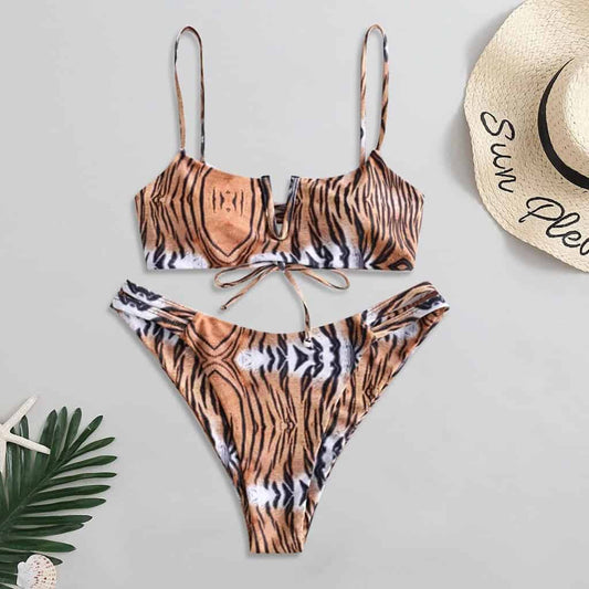 Costum de baie 2 piese, portocaliu, Klarissa