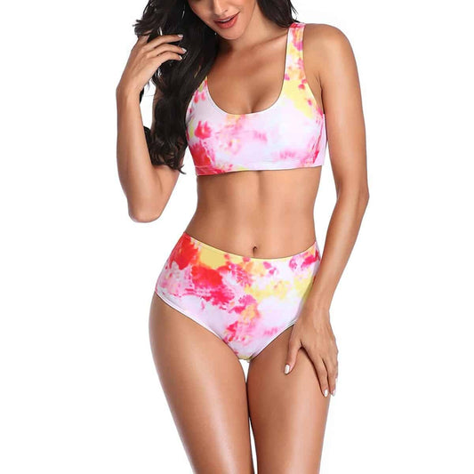Costum de baie 2 piese, roz, Kendra C35