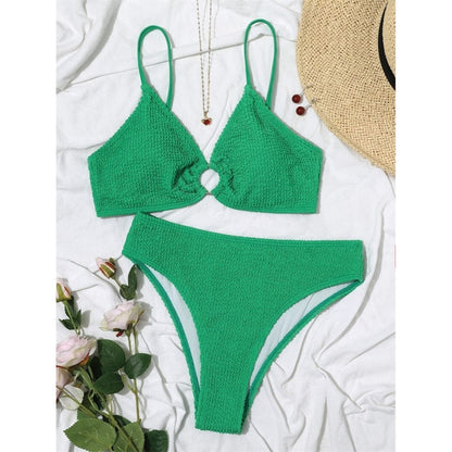 Costum de baie 2 piese, verde, Dite C32