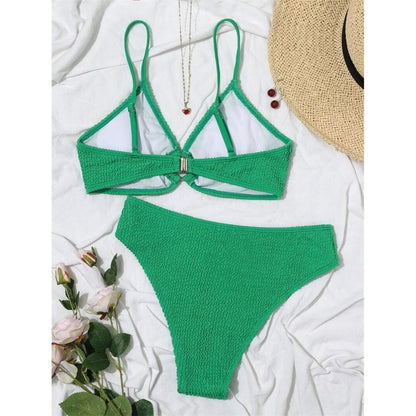 Costum de baie 2 piese, verde, Dite C32