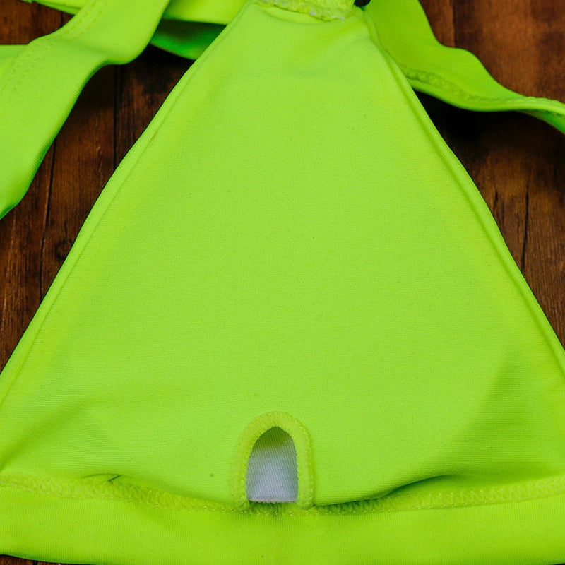 Costum de baie 2 piese, verde neon, Lennie C40