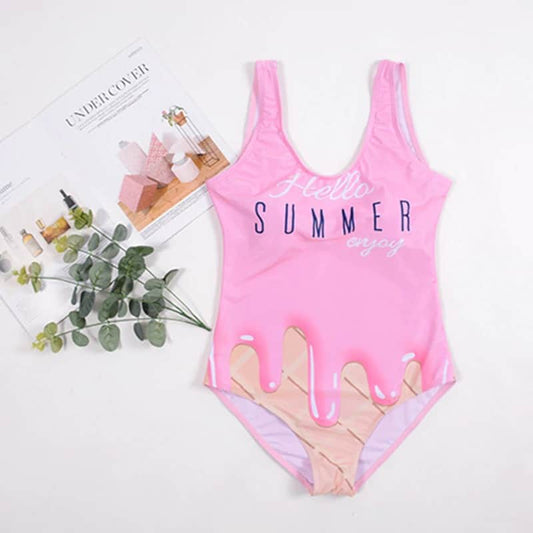 Costum de baie intreg, roz, Floria C41