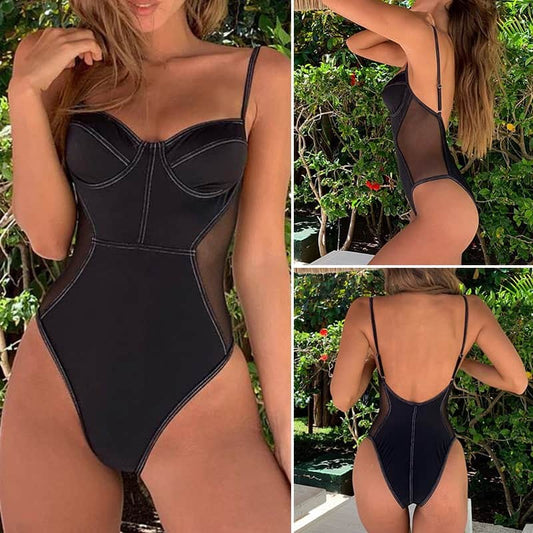 Costum de baie intreg, negru, Gerda C44