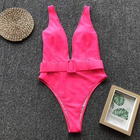 Costum de baie intreg, roz, Heidy C41