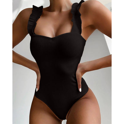 Costum de baie intreg, negru, Leone C37