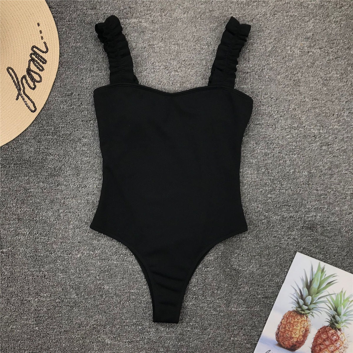 Costum de baie intreg, negru, Leone C37