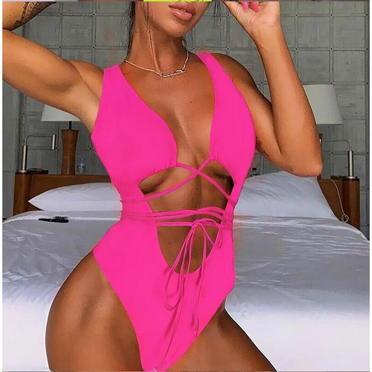 Costum de baie intreg, roz, Minerva C52 OUT