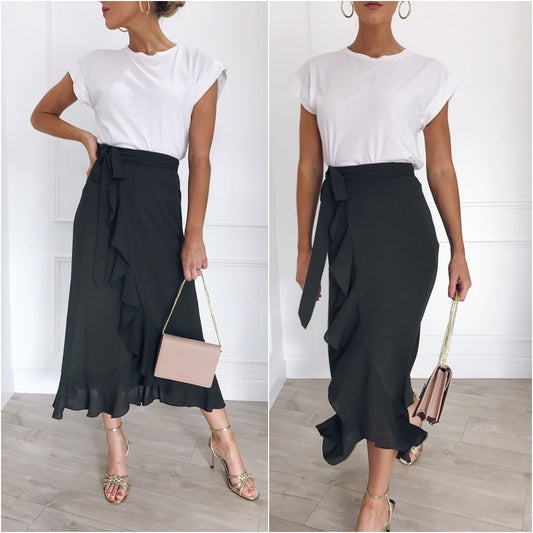 Fusta Ellenor khaki